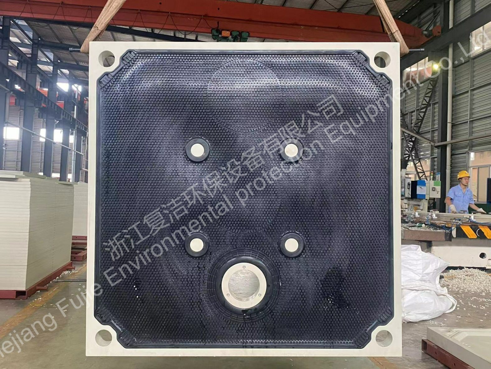 Placa de membrana tipo caucho de alimentación central inferior 