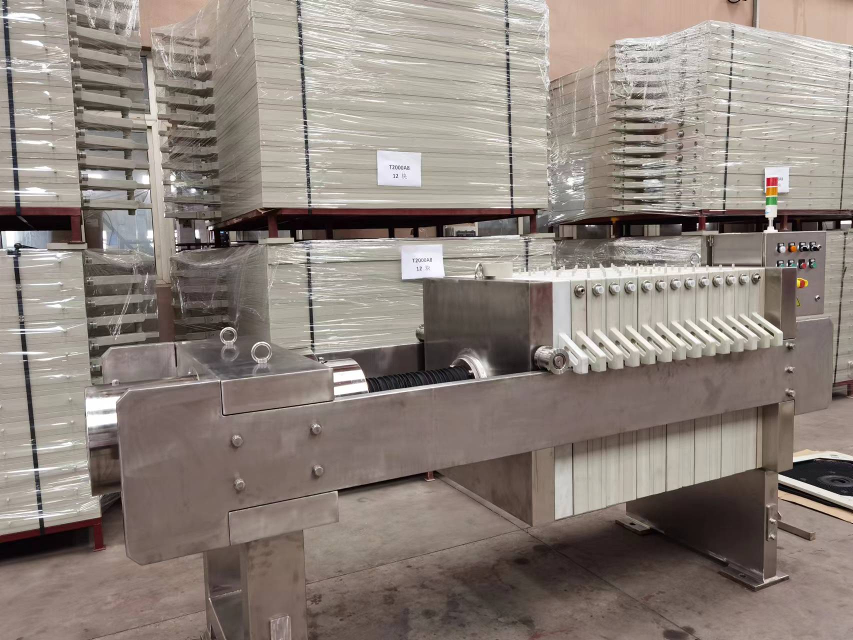 Filtro prensa de acero inoxidable de calidad alimentaria 