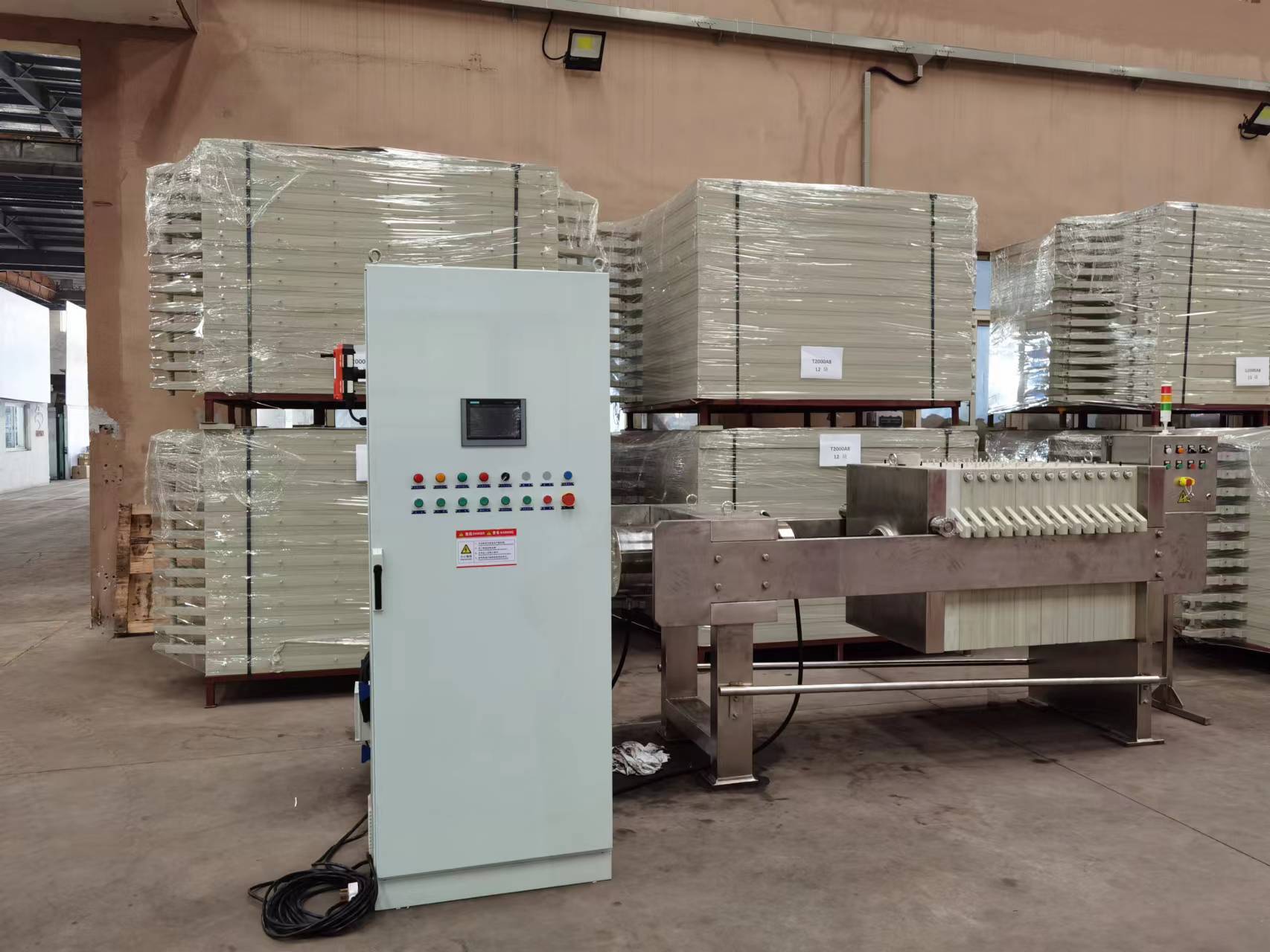 Filtro prensa de acero inoxidable de calidad alimentaria 