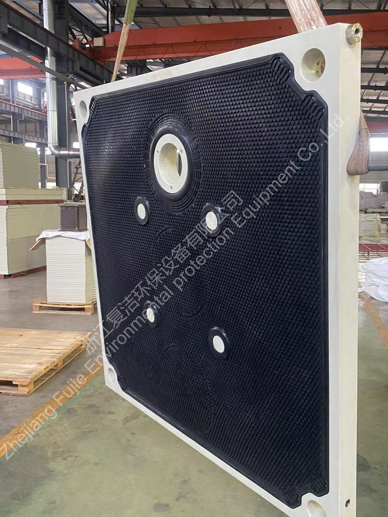 Placa de membrana tipo caucho serie 800-2000 - Alimentación central superior