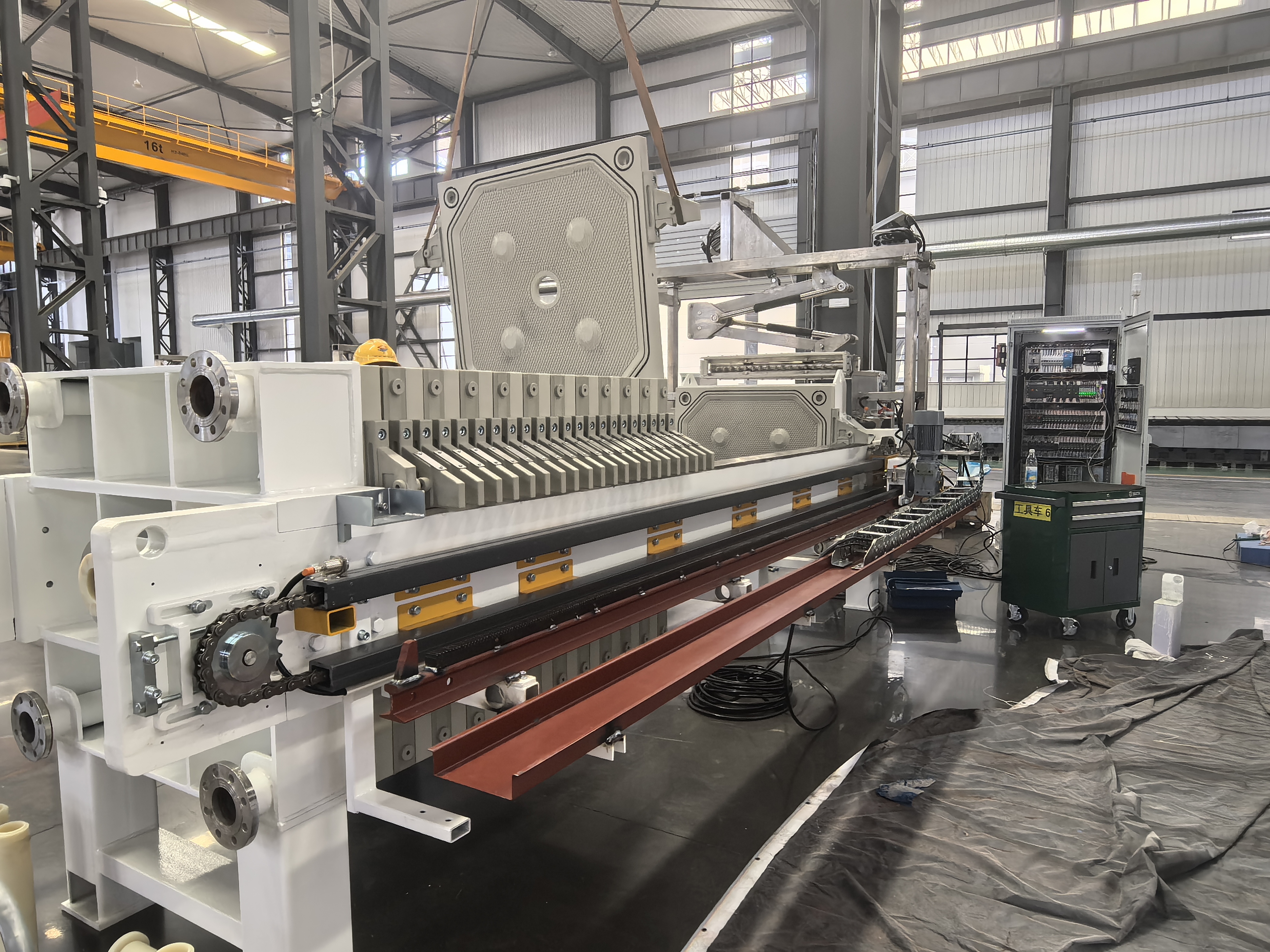 Presiona de filtro de alta temperatura con dispositivo de extracción automática y sistema de lavado