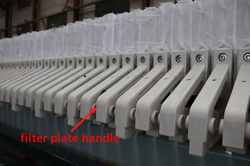 mango de placa de filtro