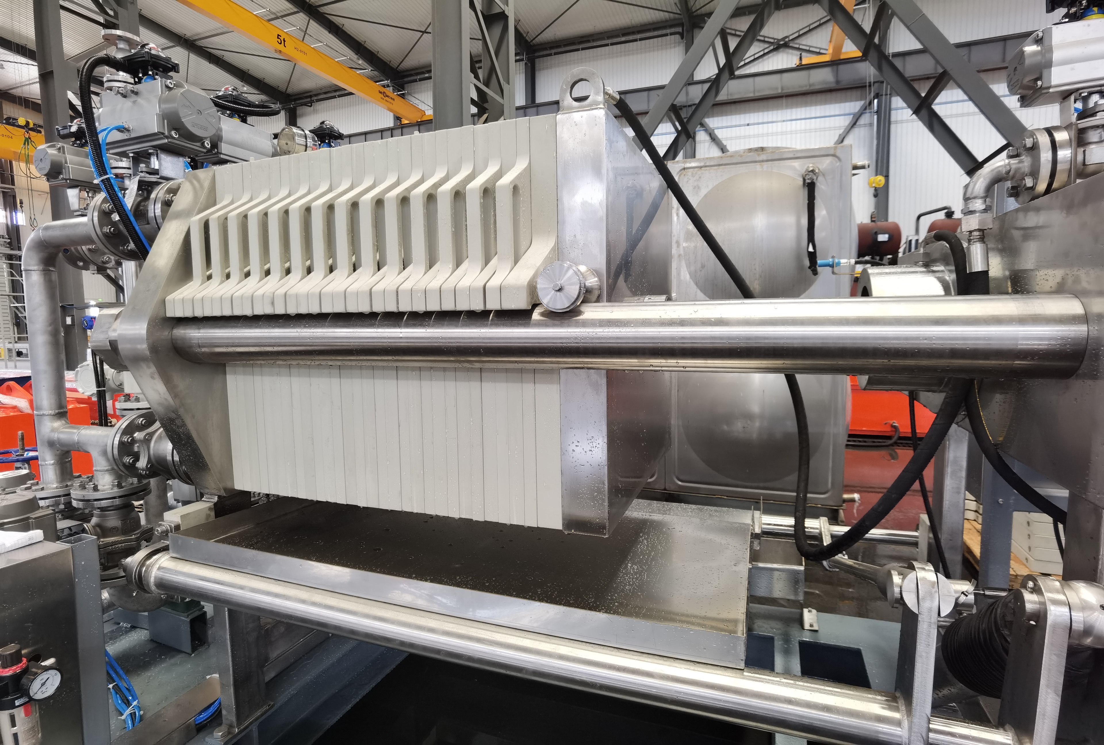 Presiona de filtro de acero inoxidable para la filtración de metales preciosos 