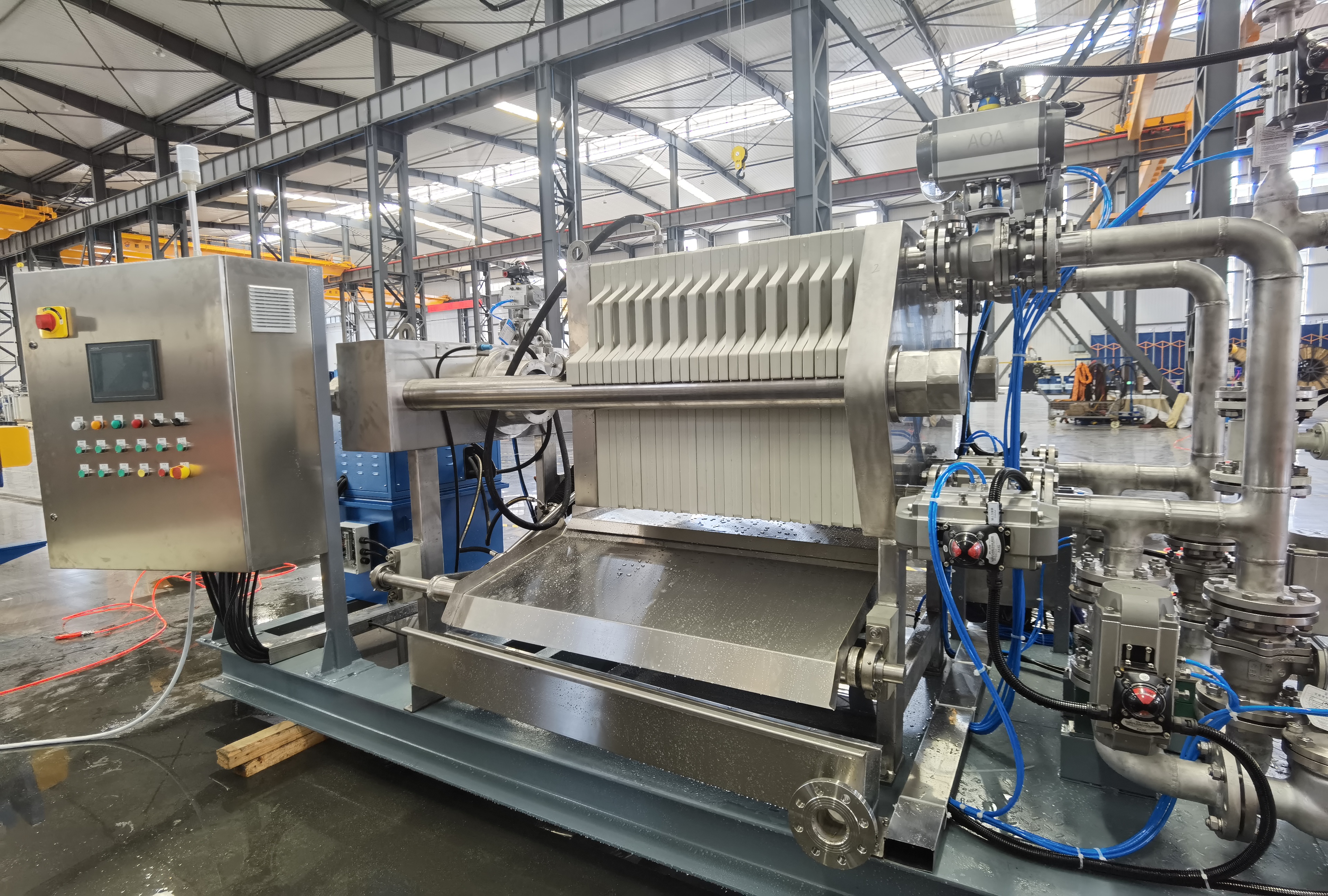 Presiona de filtro de acero inoxidable para la filtración de metales preciosos 